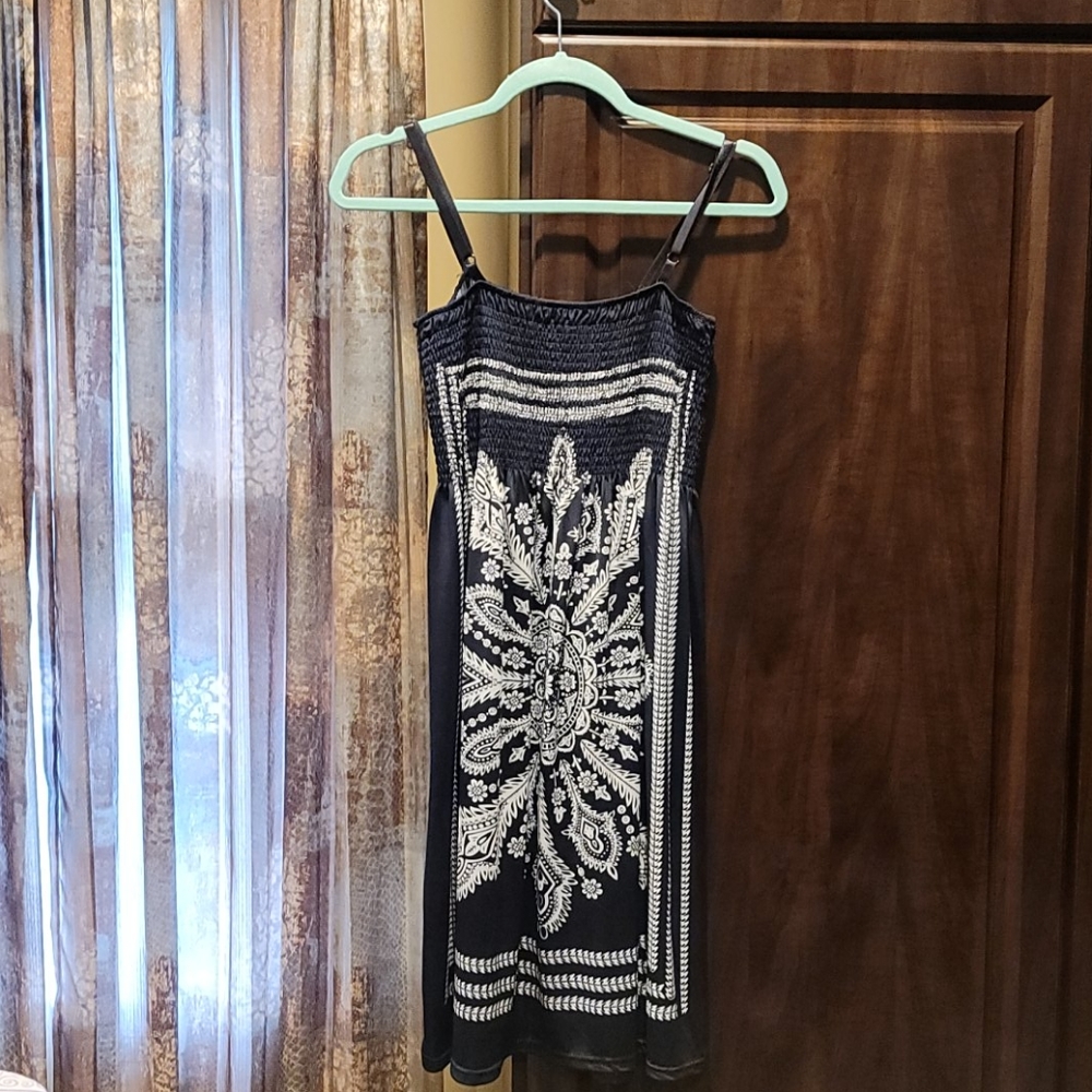 Navy blue bandana dress
